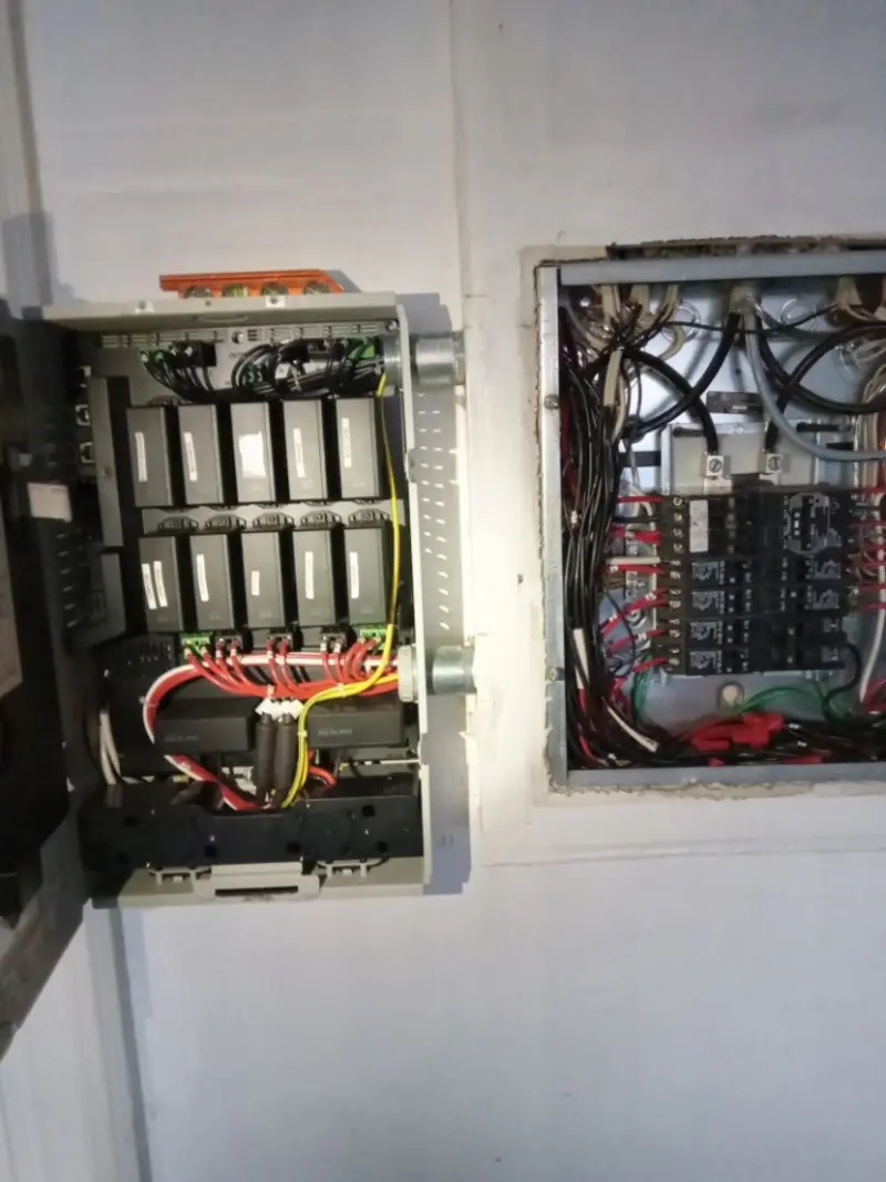 Electrical panel upgrade completed for Indoor Lighting Installation in Wake Forest